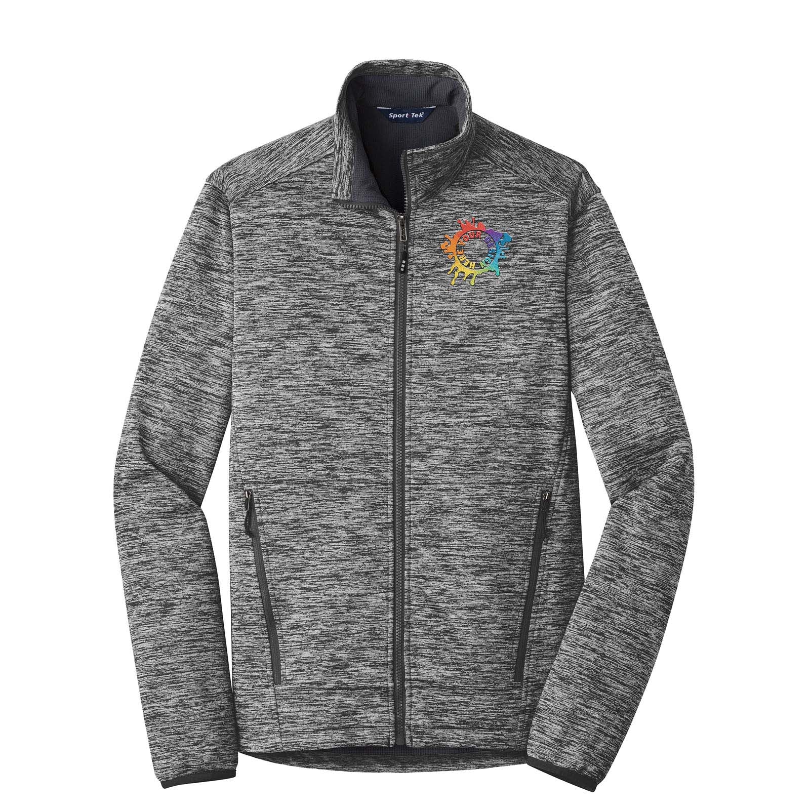 Sport-Tek® PosiCharge® Electric Heather Soft Shell Jacket Embroidery - Mato & Hash