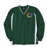 Sport-Tek® Tipped V-Neck Raglan Wind Shirt Embroidery - Mato & Hash