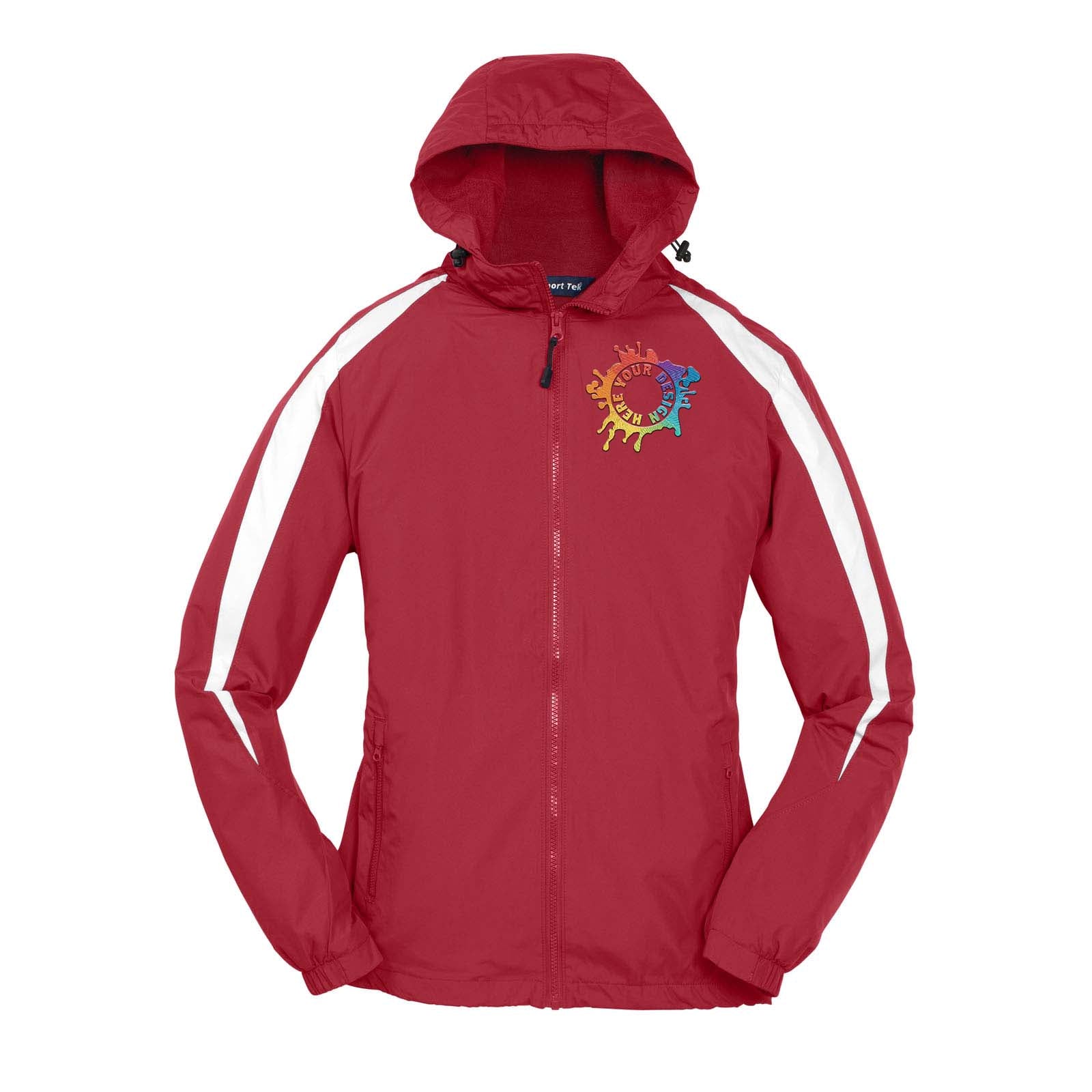 Sport-Tek® Youth Fleece-Lined Colorblock Jacket Embroidery - Mato & Hash