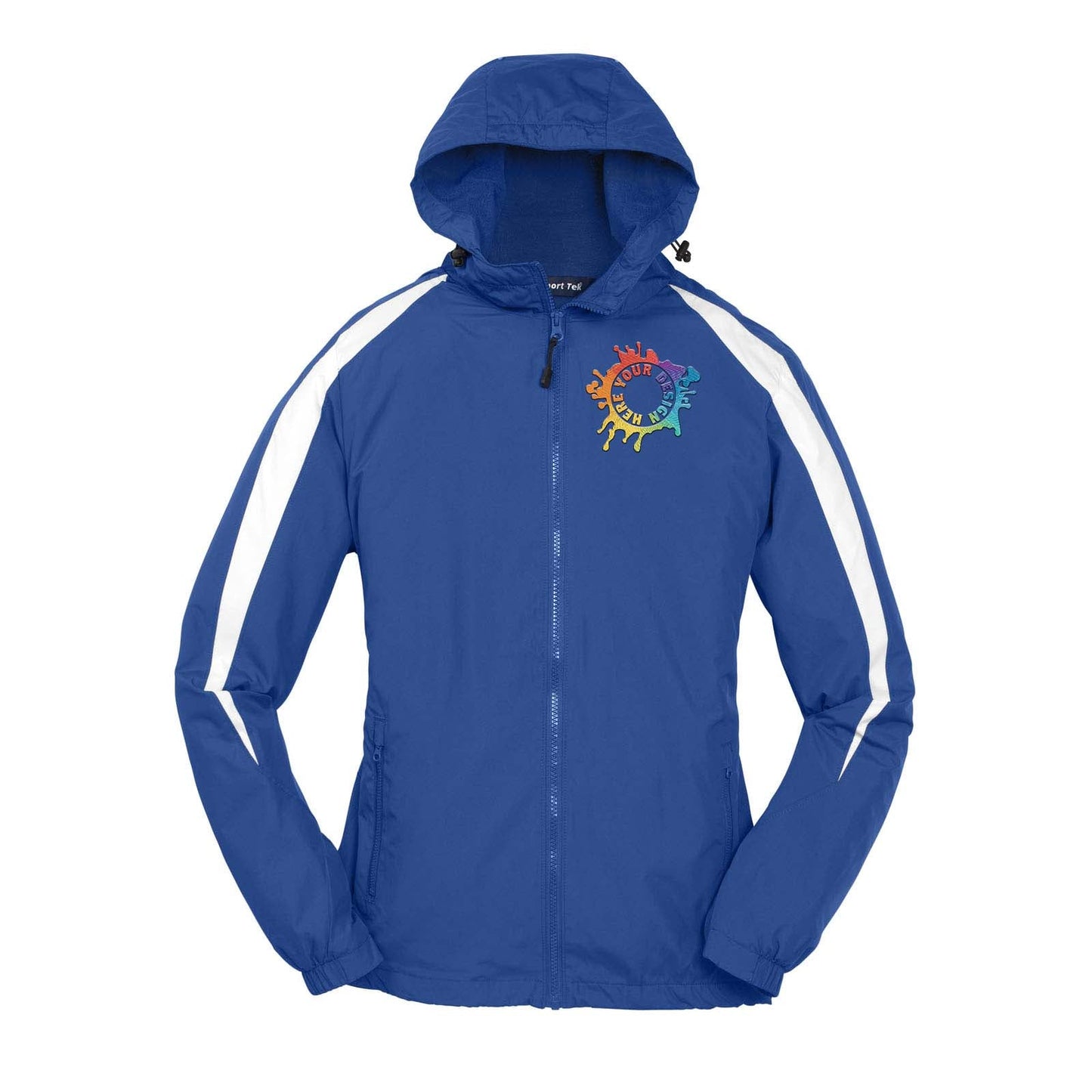 Sport-Tek® Youth Fleece-Lined Colorblock Jacket Embroidery - Mato & Hash