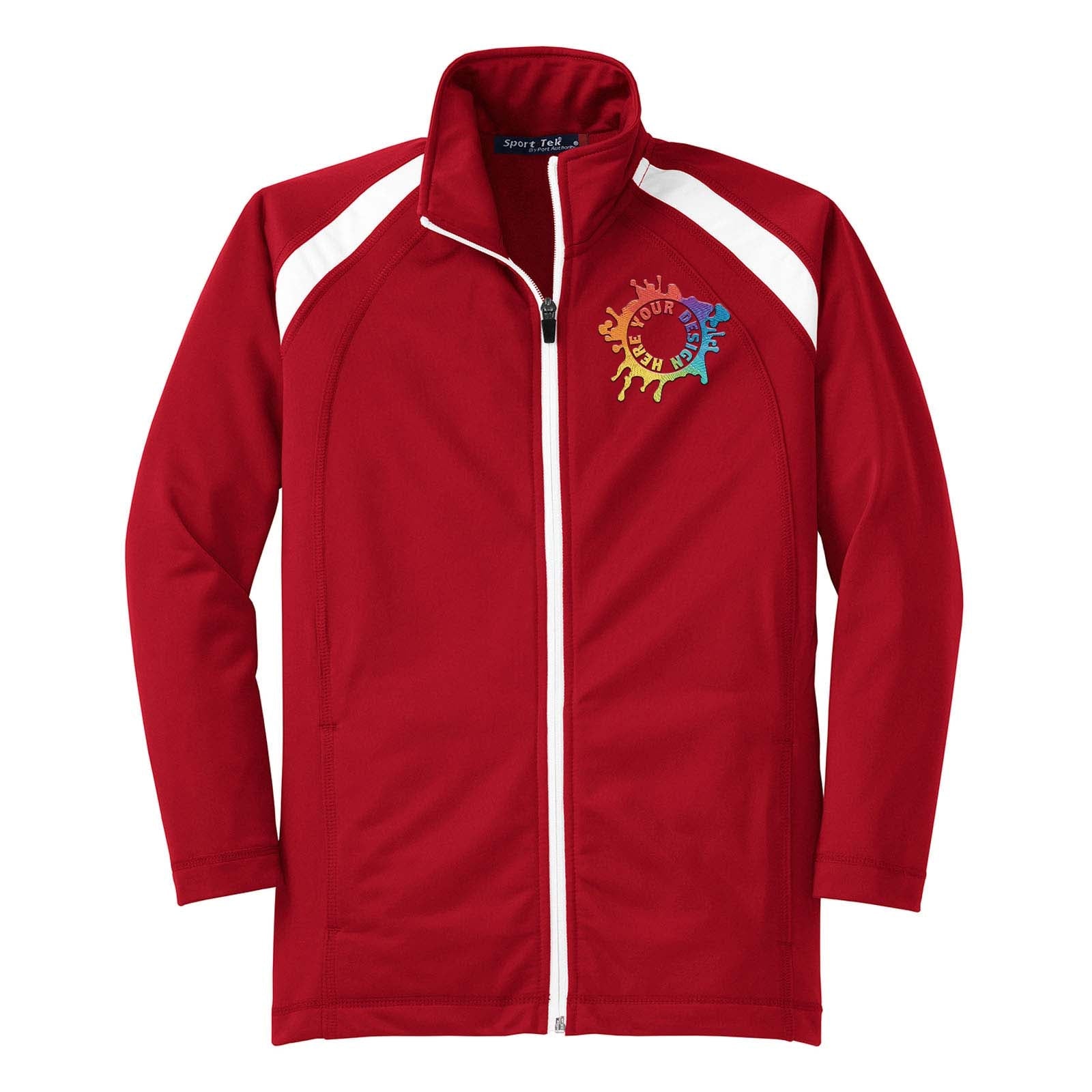 Sport-Tek® Youth Tricot Track Jacket Embroidery - Mato & Hash