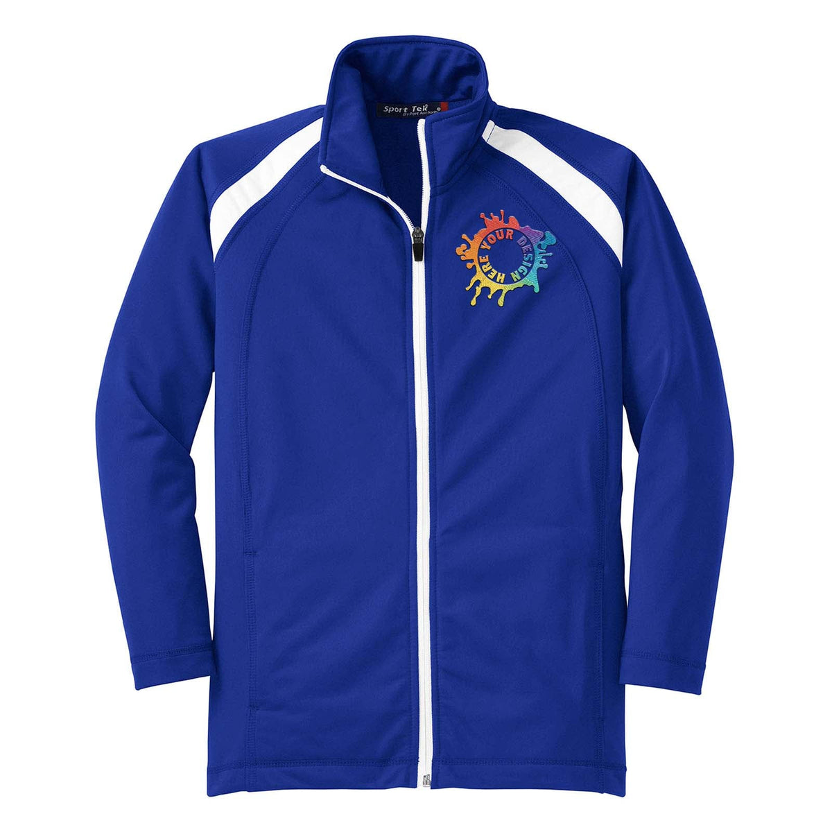 Sport-Tek® Youth Tricot Track Jacket Embroidery – Mato & Hash