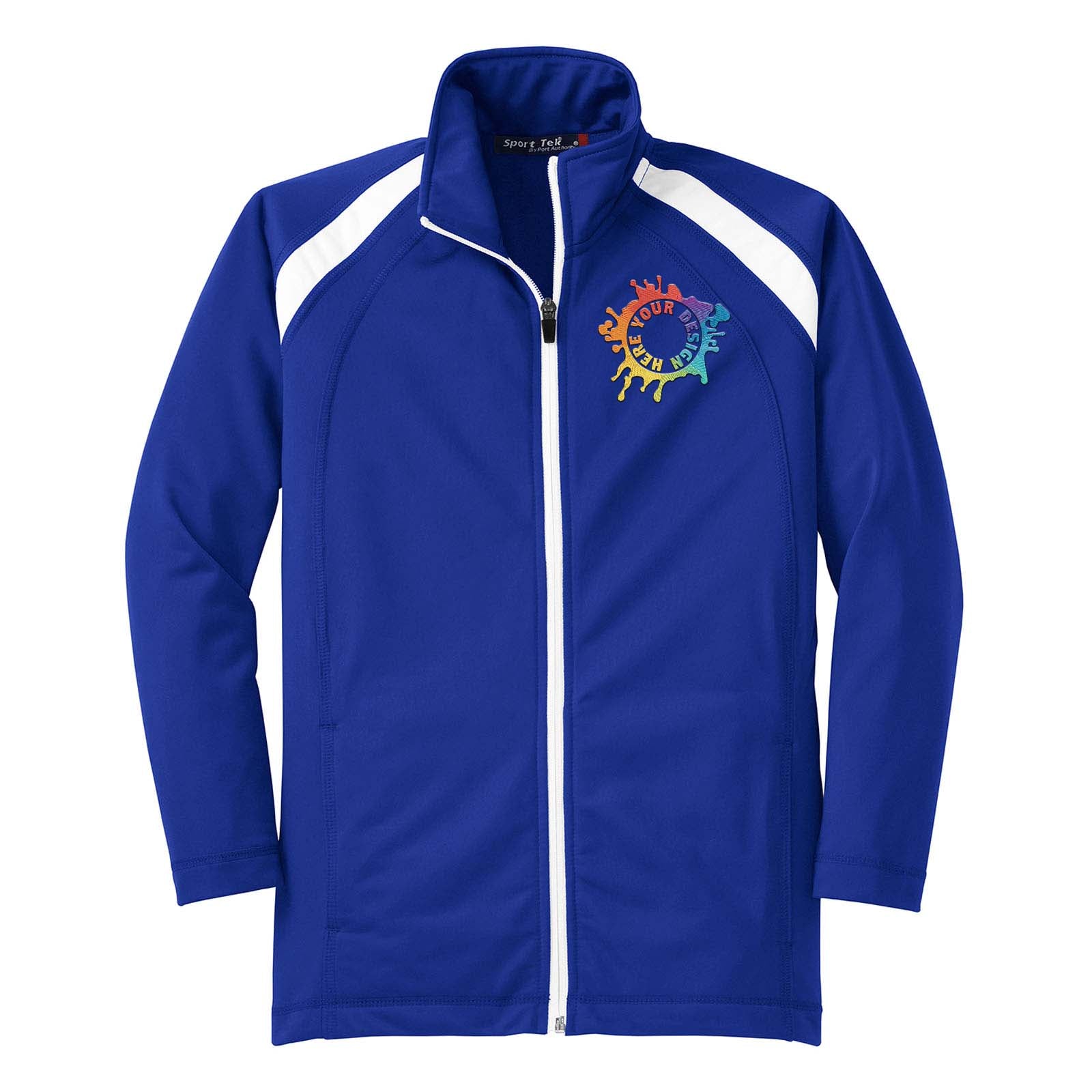 Sport-Tek® Youth Tricot Track Jacket Embroidery - Mato & Hash