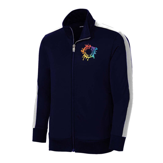 Sport-Tek ® Youth Tricot Track Jacket Embroidery - Mato & Hash