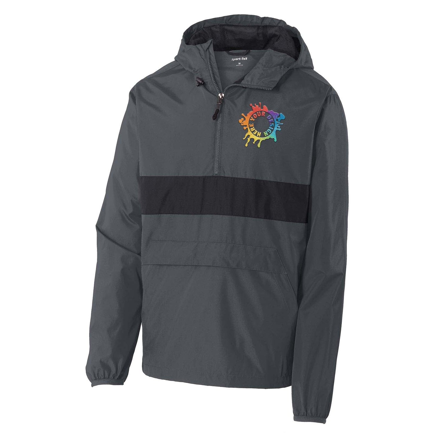 Sport-Tek® Zipped Pocket Anorak Embroidery - Mato & Hash