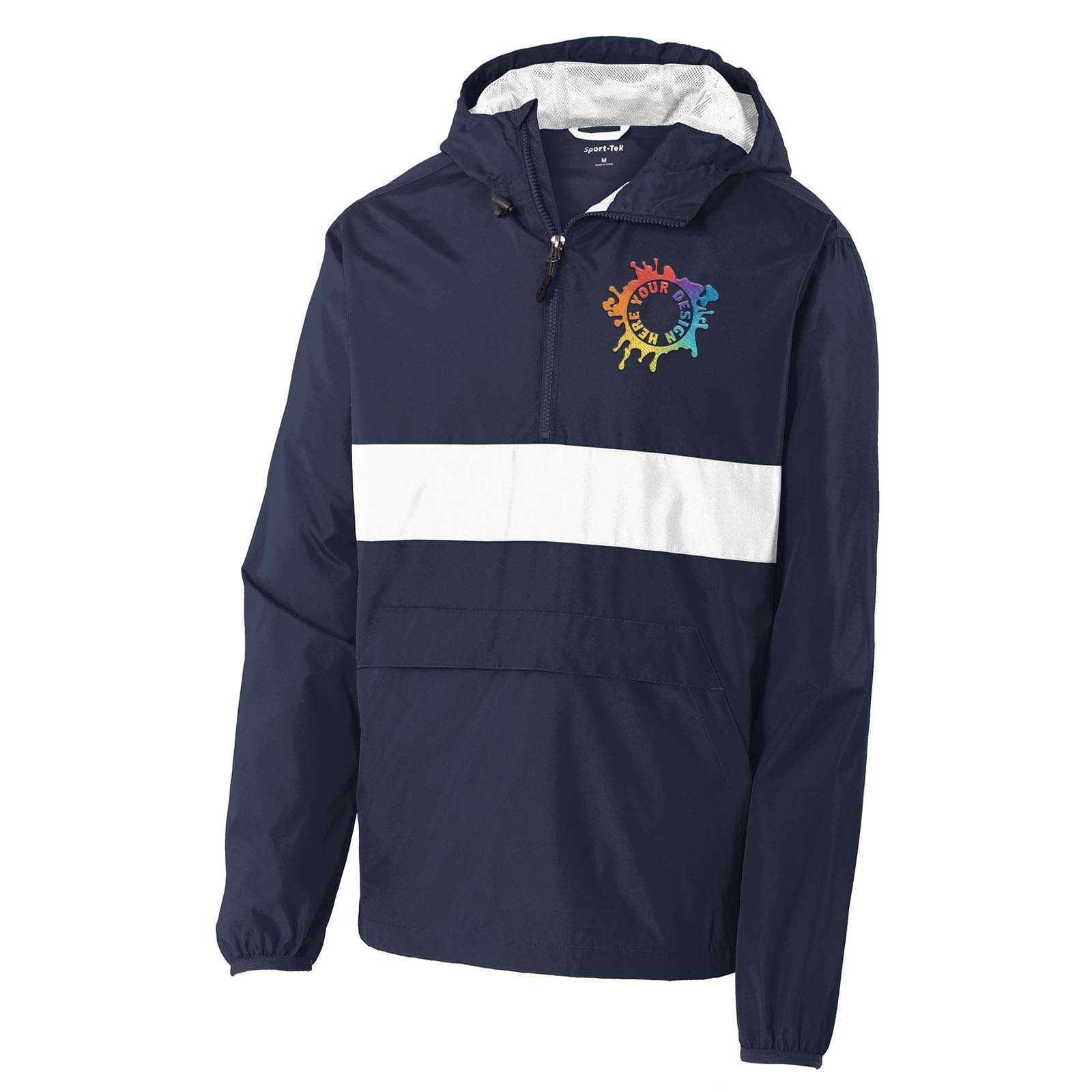 Sport-Tek® Zipped Pocket Anorak Embroidery - Mato & Hash