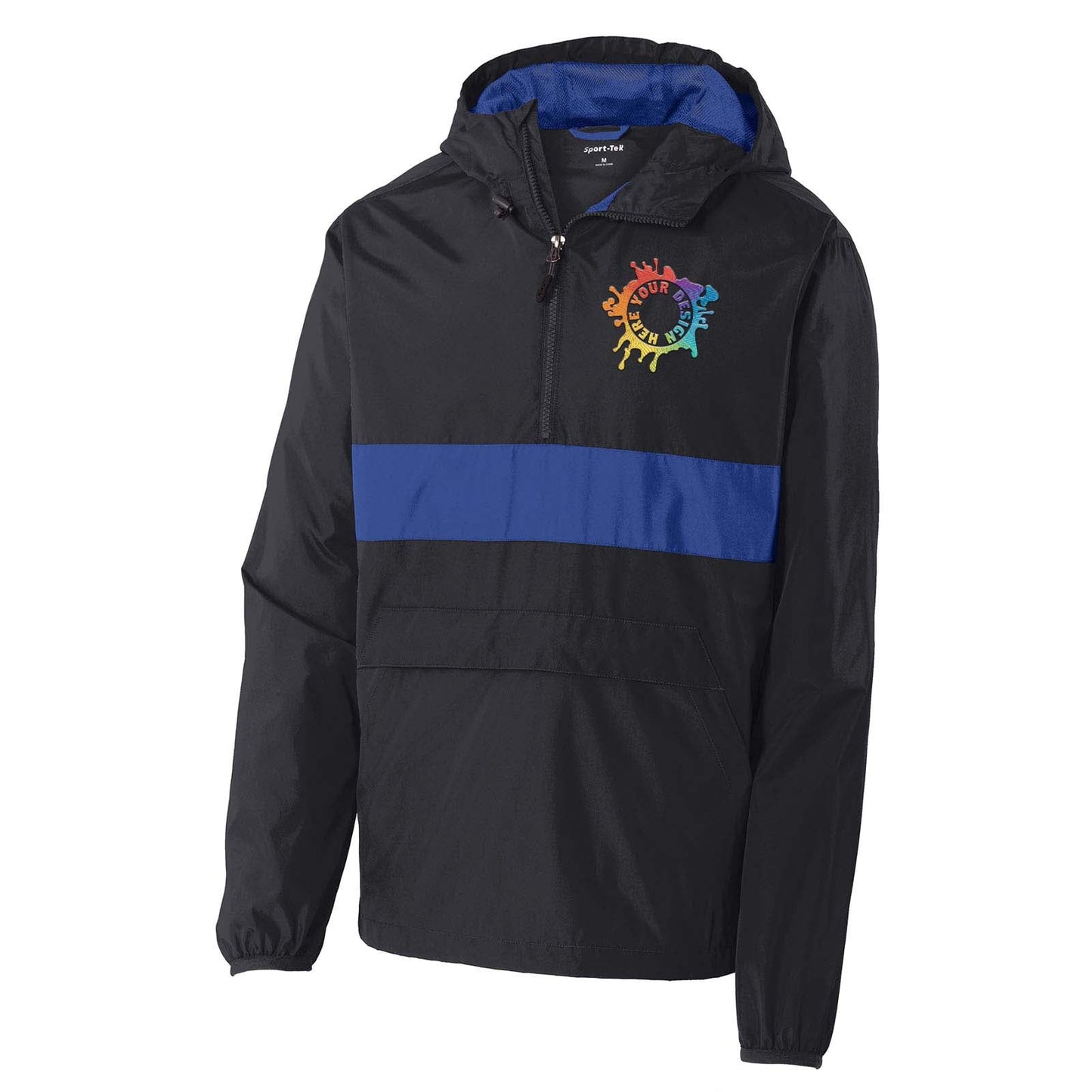 Sport-Tek® Zipped Pocket Anorak Embroidery - Mato & Hash