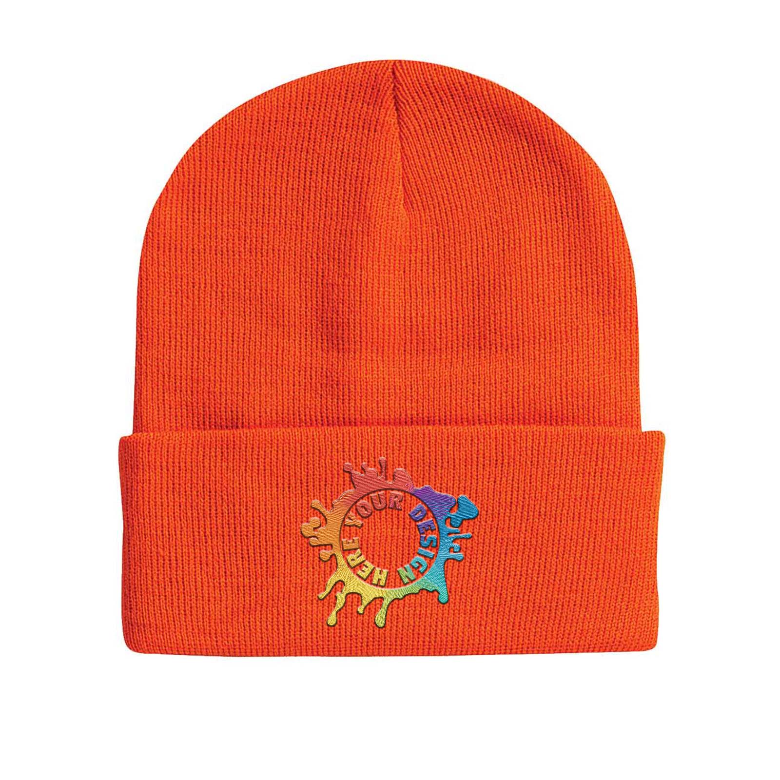 Sportsman Solid 12" Cuffed Beanie Embroidery - Mato & Hash