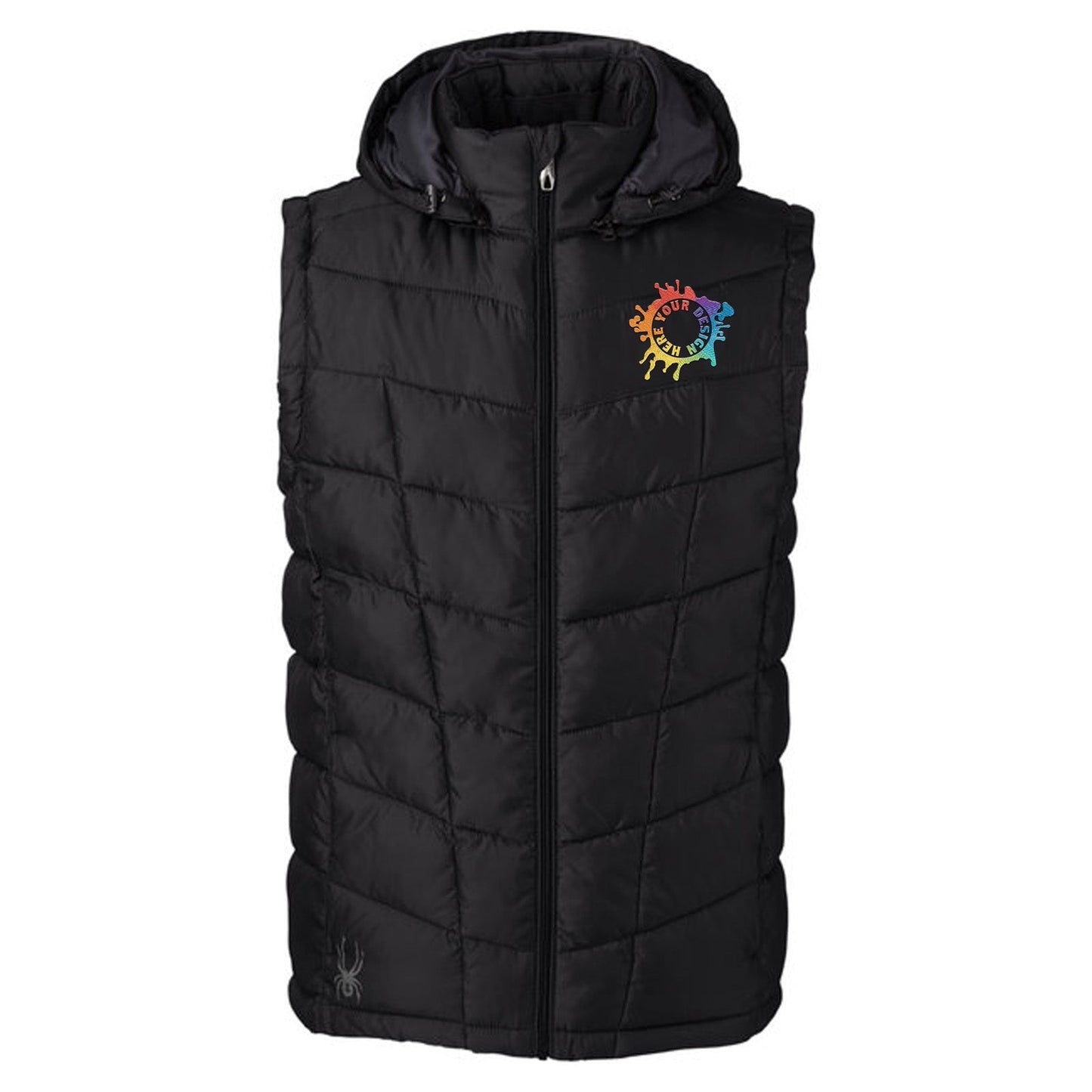 Spyder Men's Pelmo Puffer Vest Embroidery - Mato & Hash