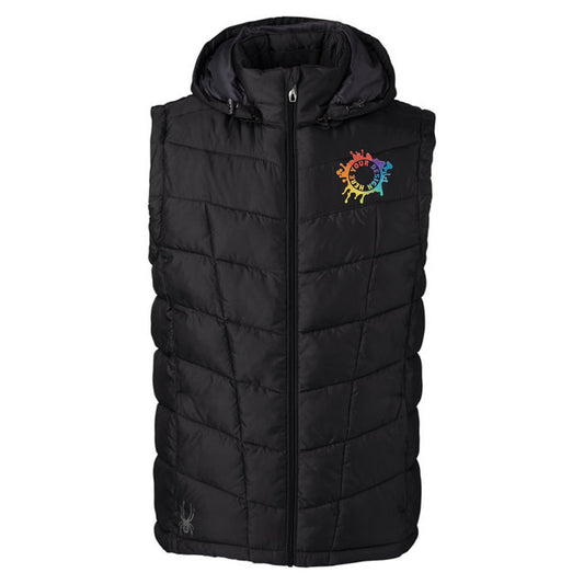 Spyder Men's Pelmo Puffer Vest Embroidery - Mato & Hash