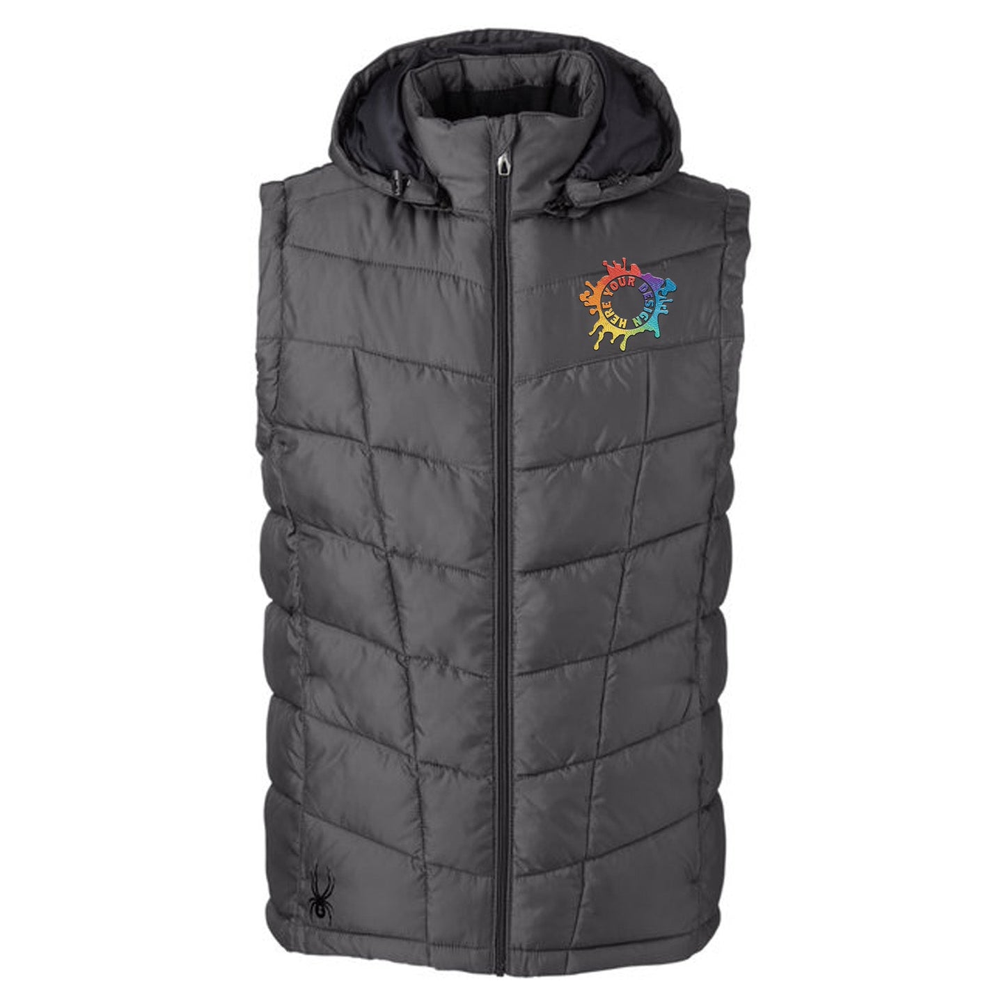 Spyder Men's Pelmo Puffer Vest Embroidery - Mato & Hash
