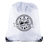 St. Paddy's Drinking Emblem Polyester Drawstring Bag - Mato & Hash