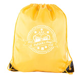 St. Paddy's Drinking Emblem Polyester Drawstring Bag