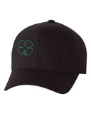 St. Patrick's Day Shamrock Outline FlexFit Hats