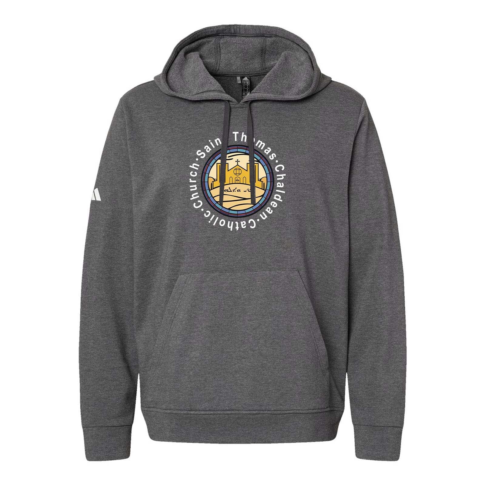 St. Thomas Catholic Church Adidas - Fleece Hooded Sweatshirt Printed - Mato & Hash