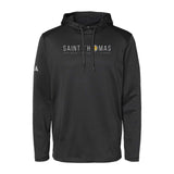 St. Thomas Catholic Church Adidas - Textured Mixed Media Hooded Sweatshirt Printed - Mato & Hash