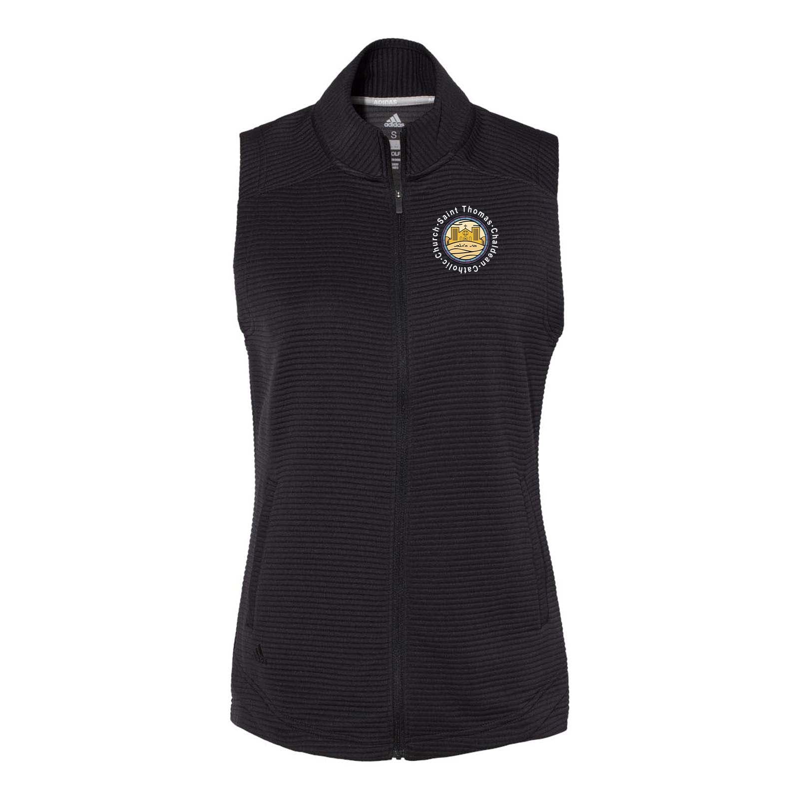 St. Thomas Catholic Church Adidas - Women's Textured Full-Zip Vest Printed - Mato & Hash