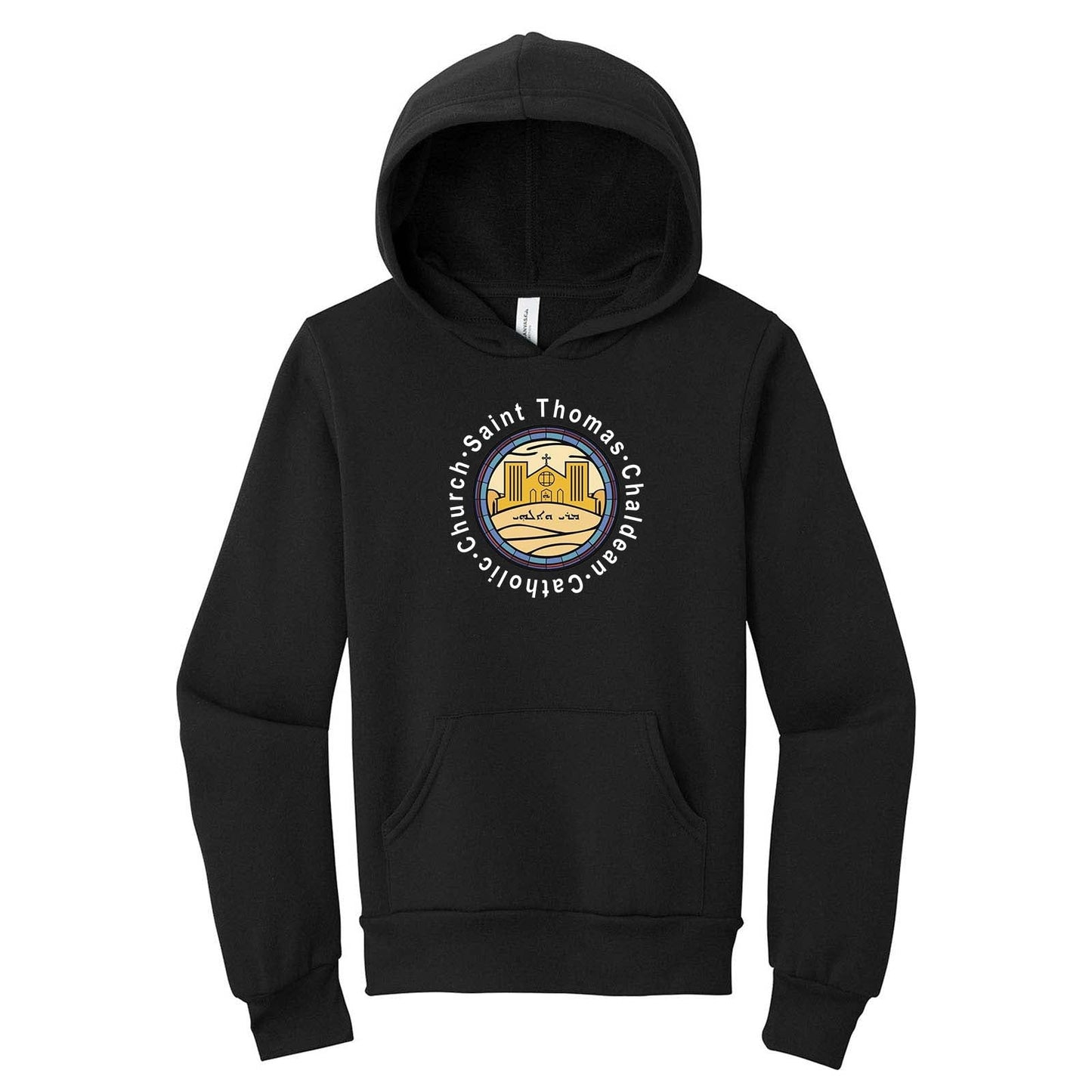 St. Thomas Catholic Church Bella + Canvas Youth Cotton/Polyester Fleece Hooded Sweatshirt Printed - Mato & Hash