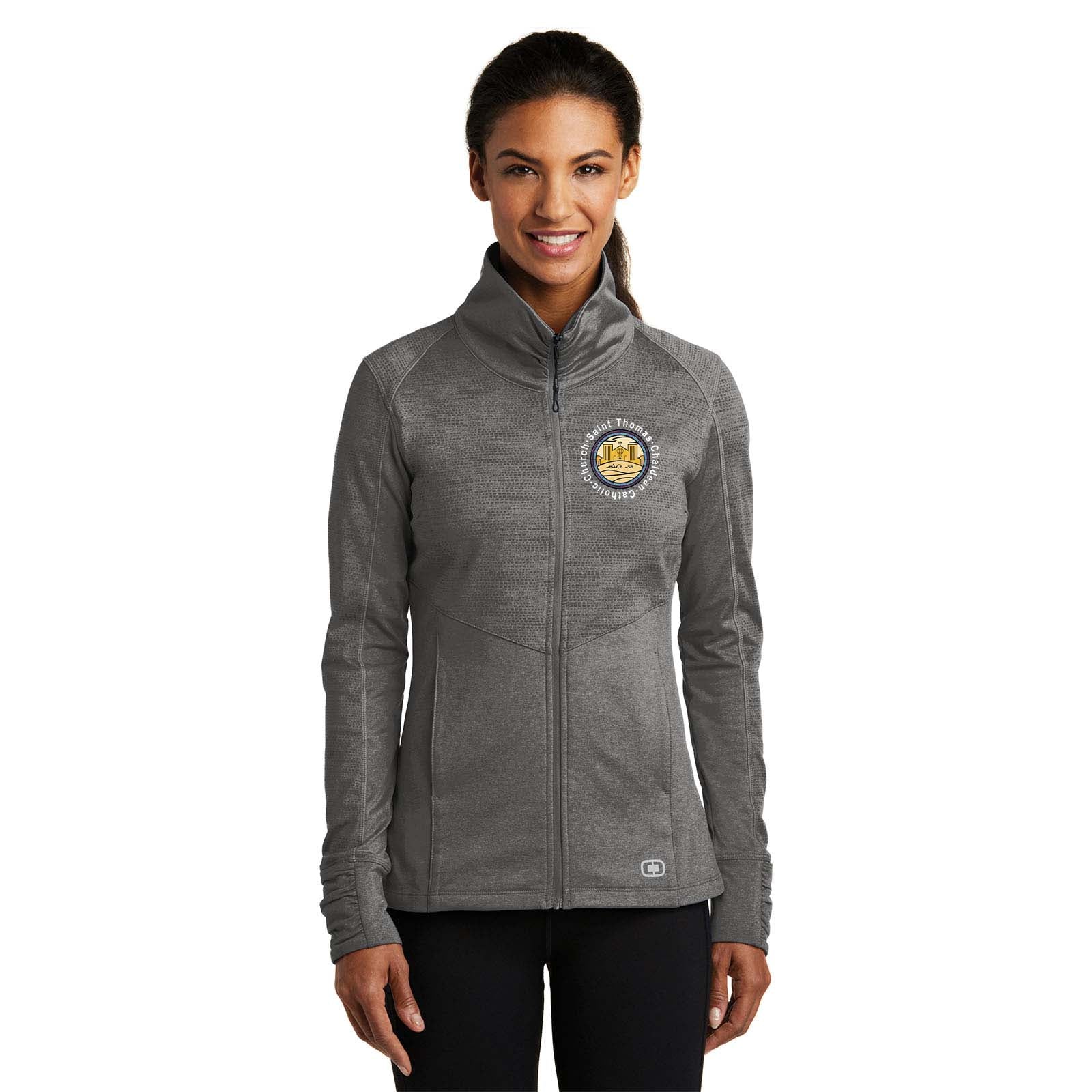 St. Thomas Catholic Church OGIO® ENDURANCE Ladies Sonar Full-Zip Printed - Mato & Hash