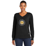 St. Thomas Catholic Church OGIO® Ladies Luuma Flex Long Sleeve V-Neck Printed - Mato & Hash