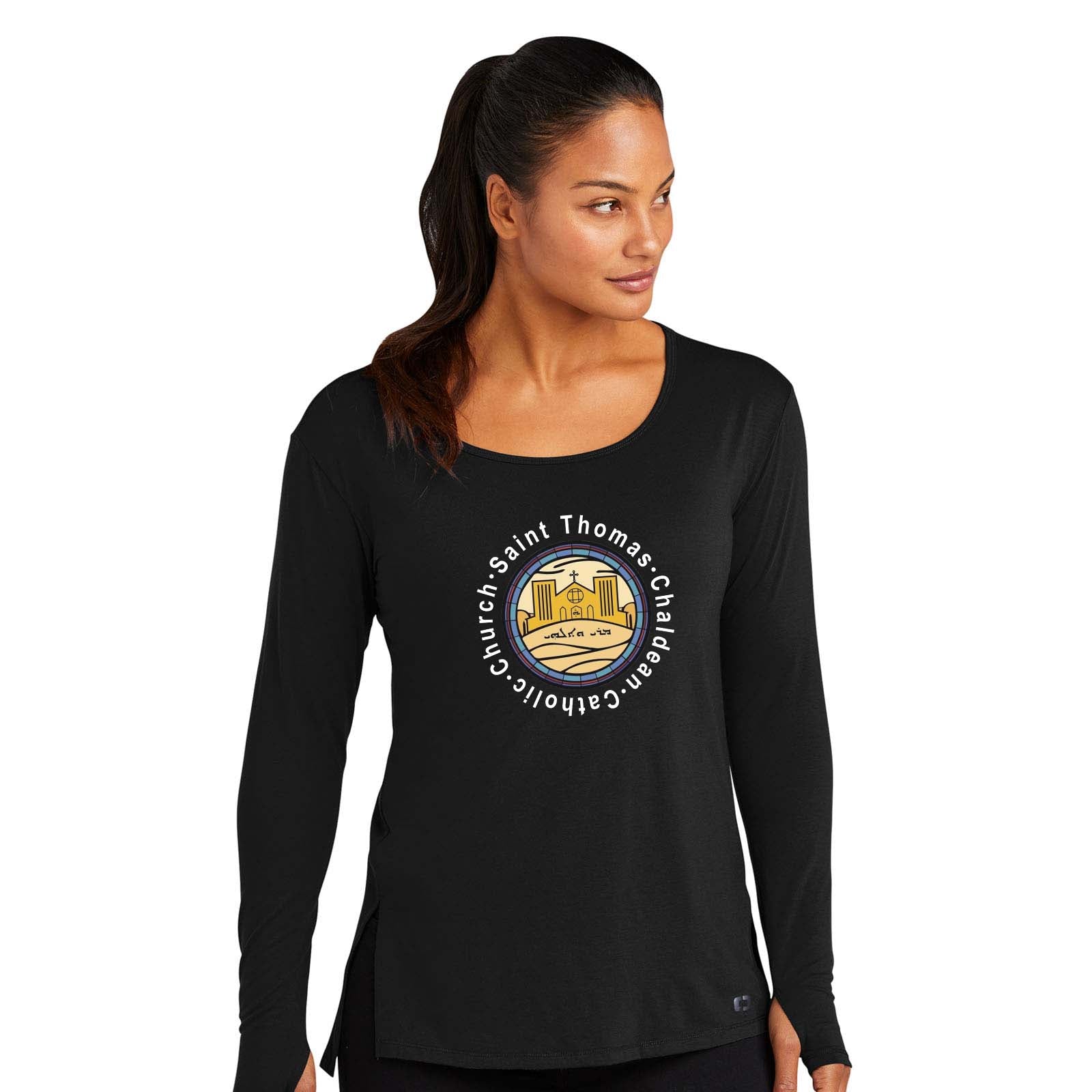 St. Thomas Catholic Church OGIO ® Ladies Luuma Long Sleeve Tunic Printed - Mato & Hash