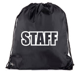 Staff - Bold Text - Polyester Drawstring Bag
