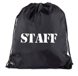 Staff - Rough Text - Polyester Drawstring Bag - Mato & Hash