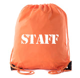 Staff - Rough Text - Polyester Drawstring Bag - Mato & Hash