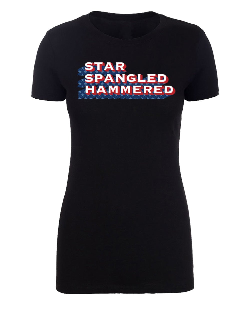 Star Spangled Hammered Womens 4th of July T Shirts - Mato & Hash