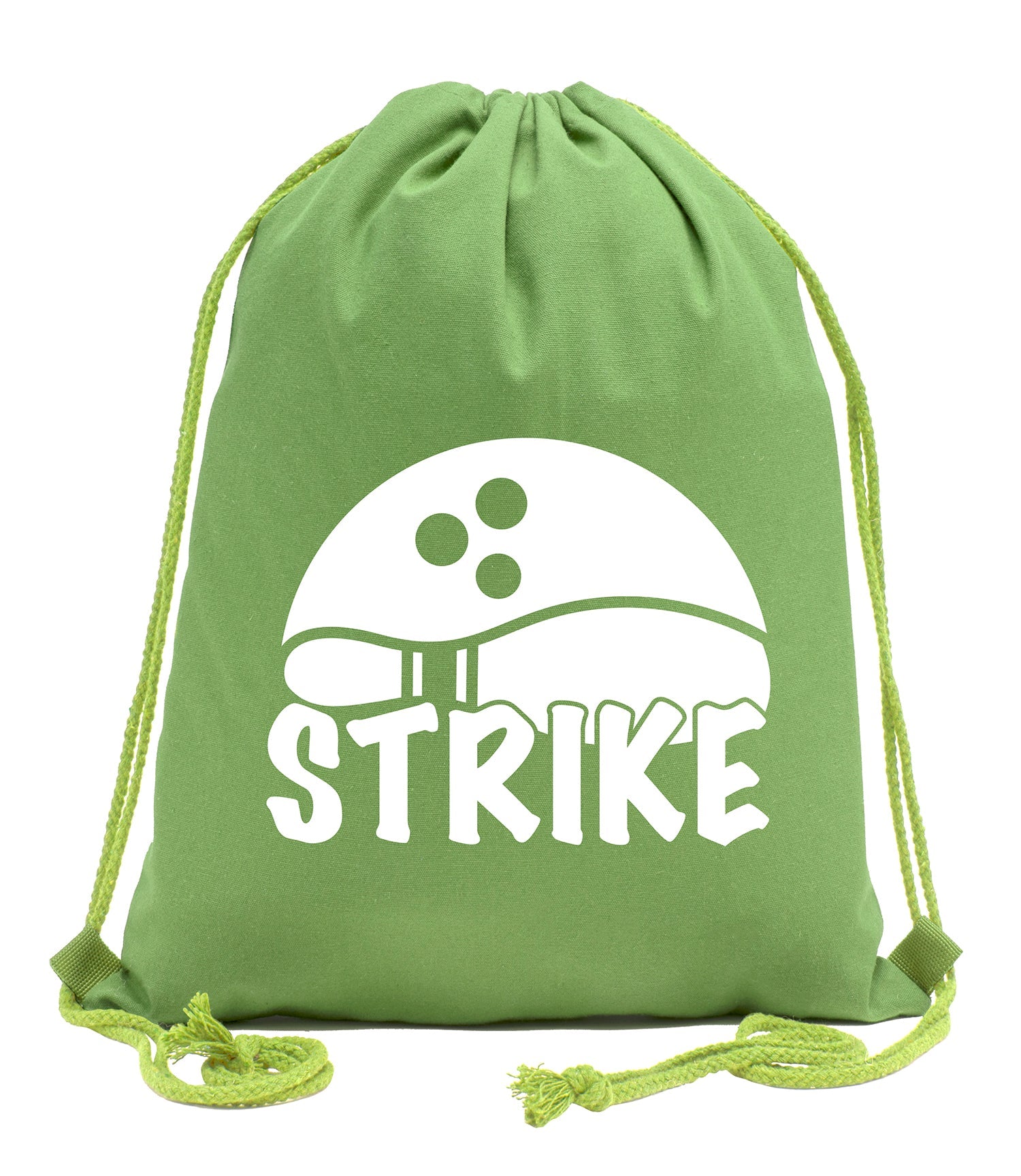 Strike Bowling Pin Cotton Drawstring Bag - Mato & Hash
