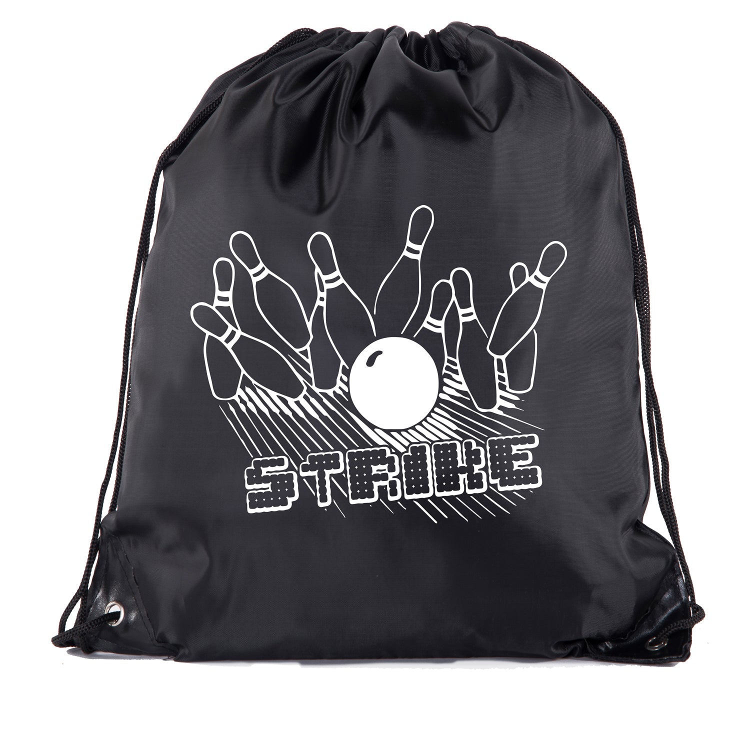 Strike Bowling Polyester Drawstring Bag - Mato & Hash