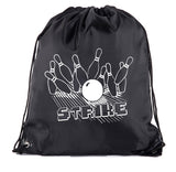 Strike Bowling Polyester Drawstring Bag