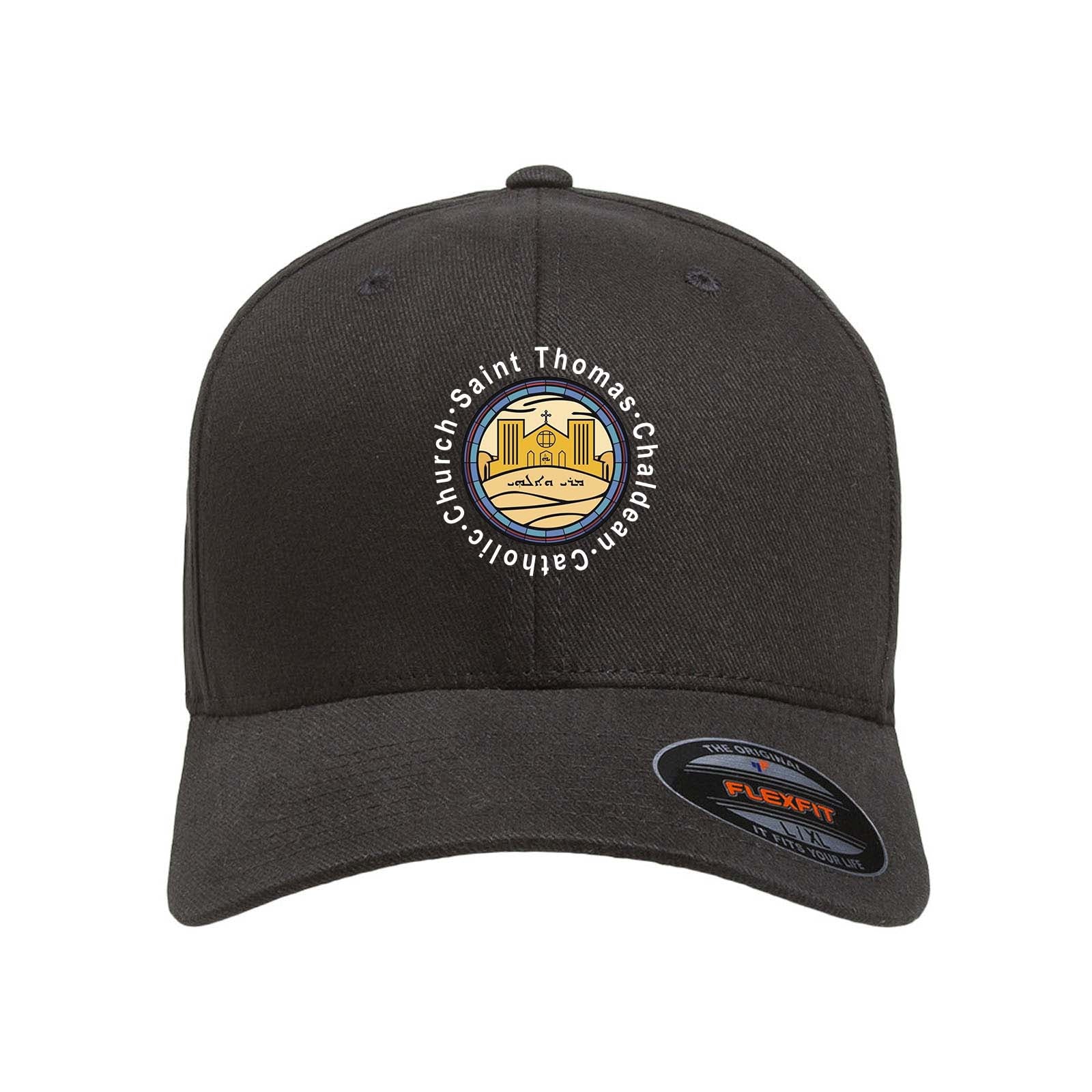 St.Thomas Catholic Church Flexfit Adult Brushed Twill Cap - Mato & Hash