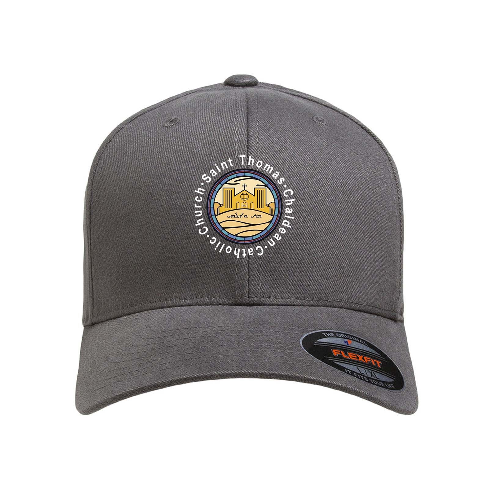 St.Thomas Catholic Church Flexfit Adult Brushed Twill Cap - Mato & Hash