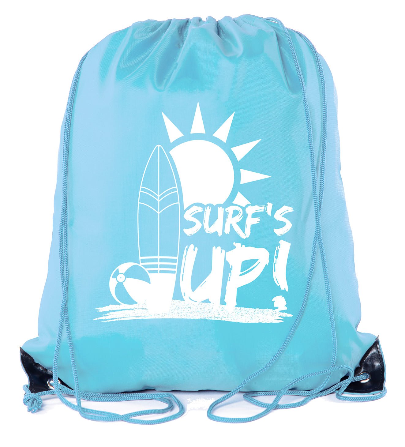 Surfs Up! Polyester Drawstring Bag - Mato & Hash