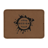 Synthetic Leather Patch w/ Custom Engraving – Large Rectangle - Mato & Hash
