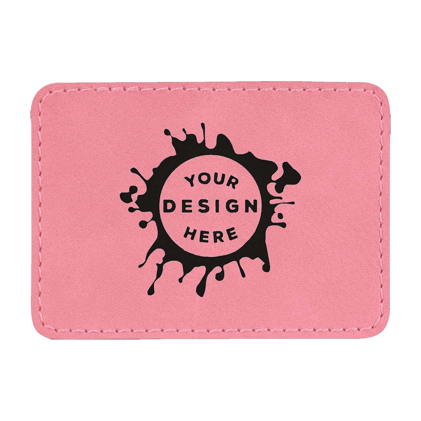 Synthetic Leather Patch w/ Custom Engraving – Large Rectangle - Mato & Hash