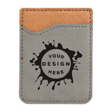 Synthetic Leather Phone Attachment – Custom Engraved Wallet - Mato & Hash