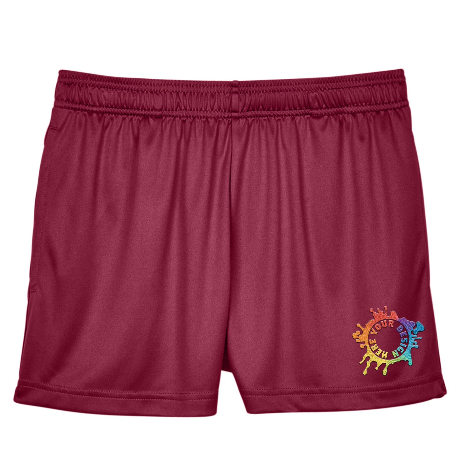 Team 365 Ladies' Zone Performance Shorts Embroidery