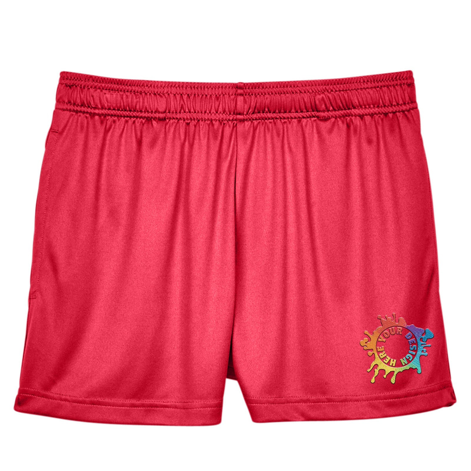 Team 365 Ladies' Zone Performance Shorts Embroidery - Mato & Hash
