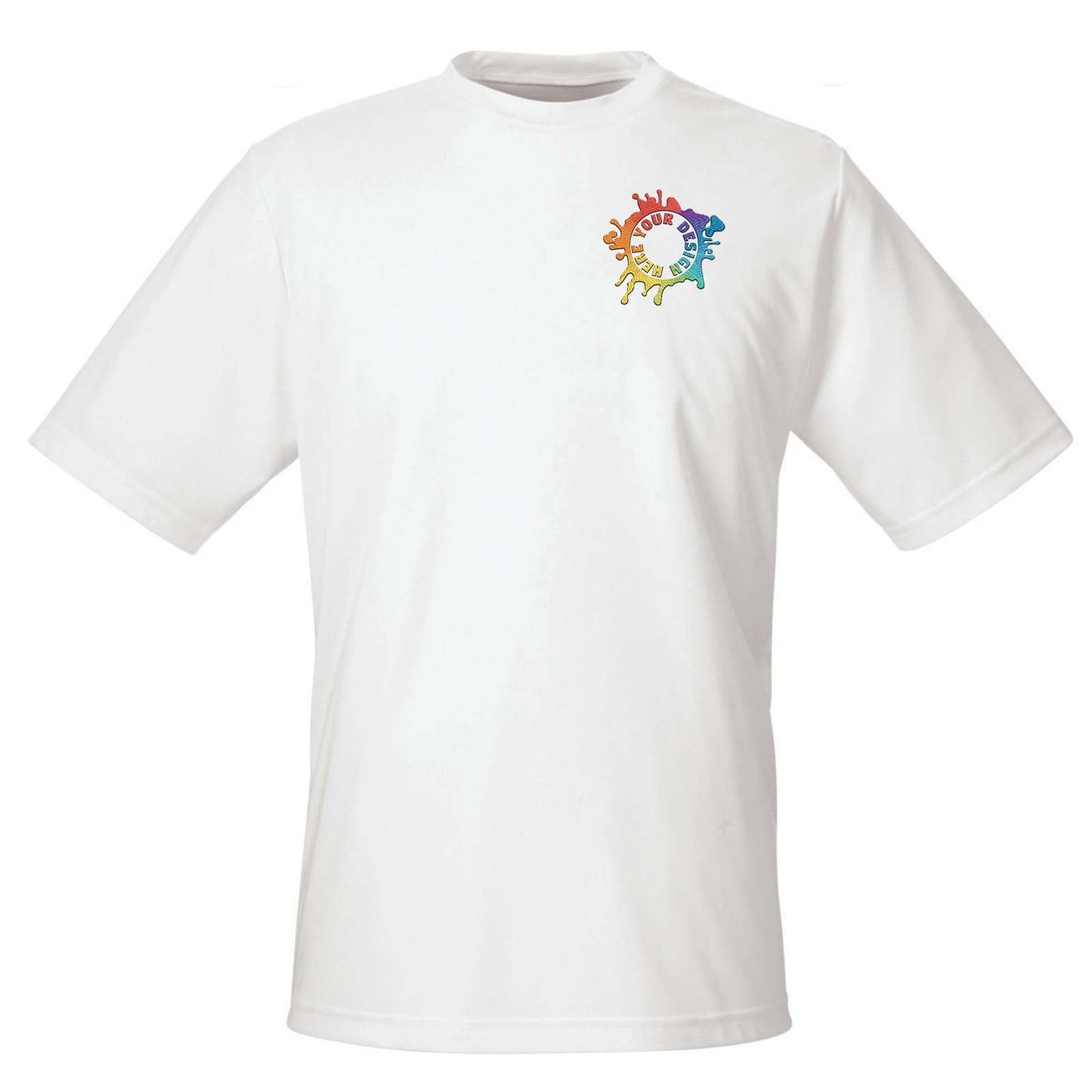 Team 365 Men's Performance Polyester T-Shirt Embroidery - Mato & Hash