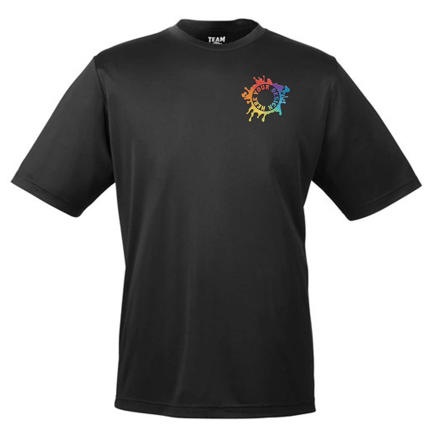 Team 365 Men's Performance Polyester T-Shirt Embroidery - Mato & Hash