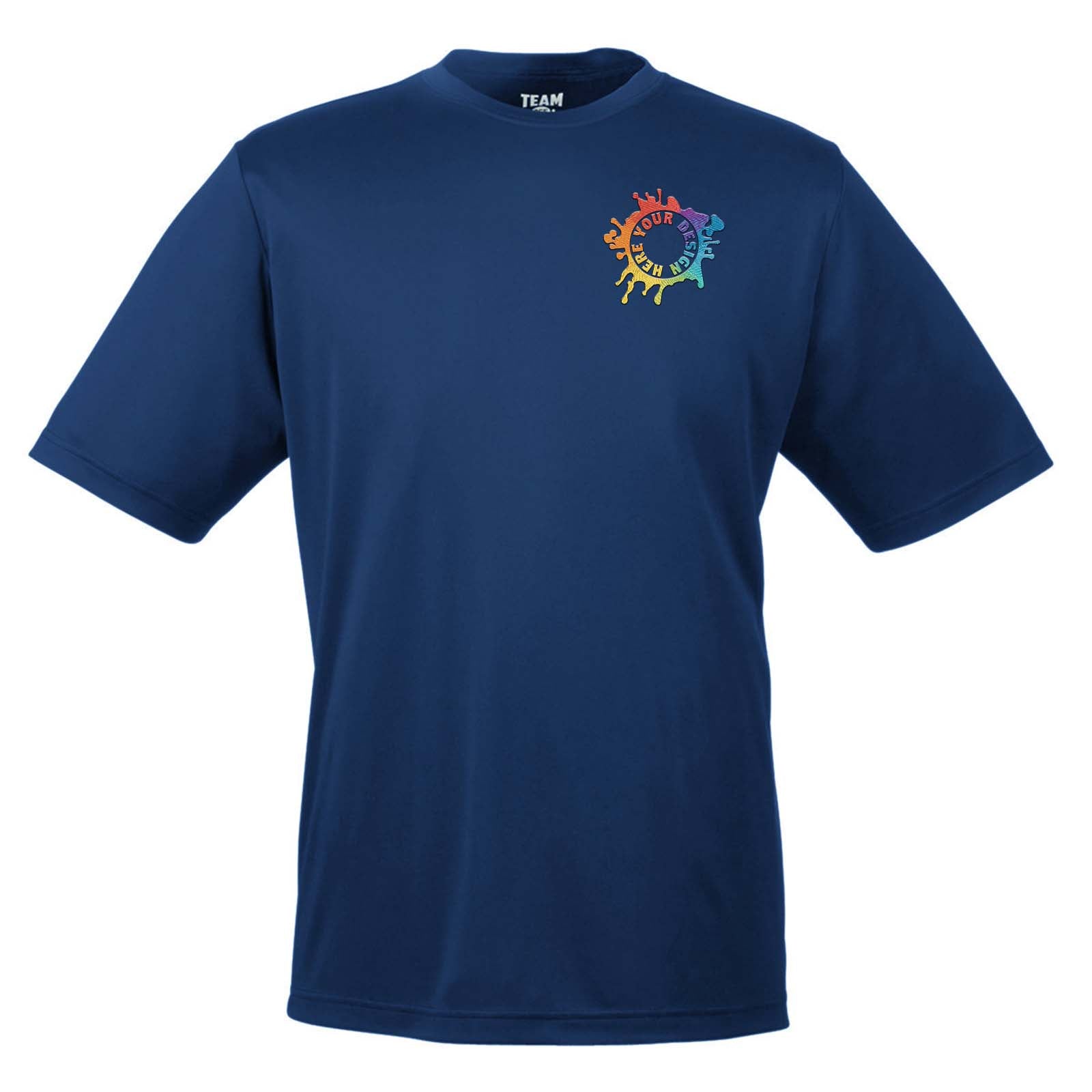 Team 365 Men's Performance Polyester T-Shirt Embroidery - Mato & Hash