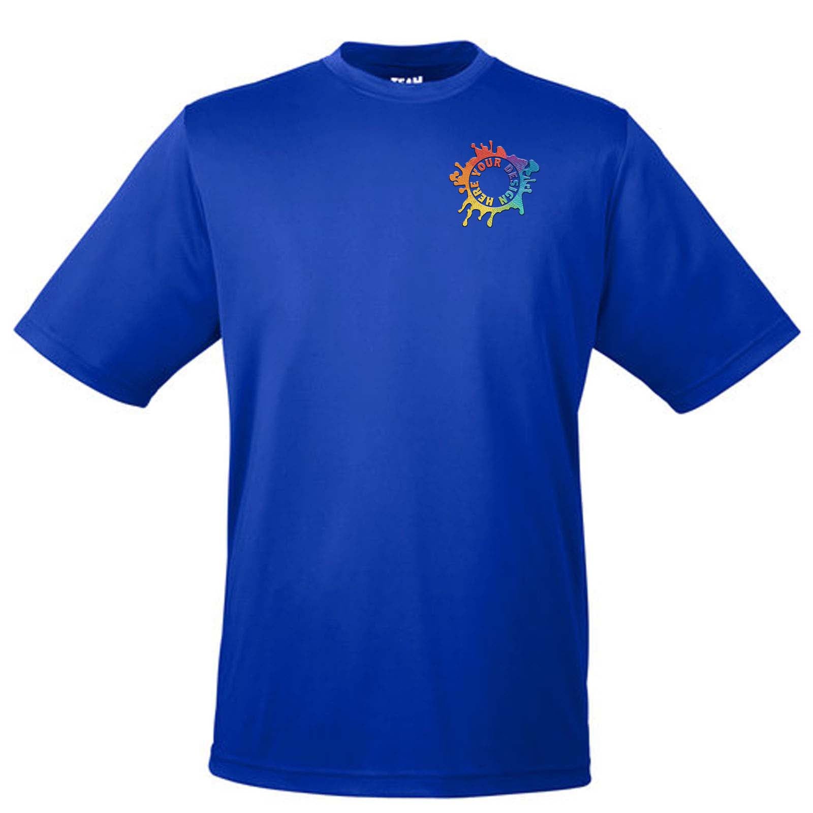 Team 365 Men's Performance Polyester T-Shirt Embroidery - Mato & Hash