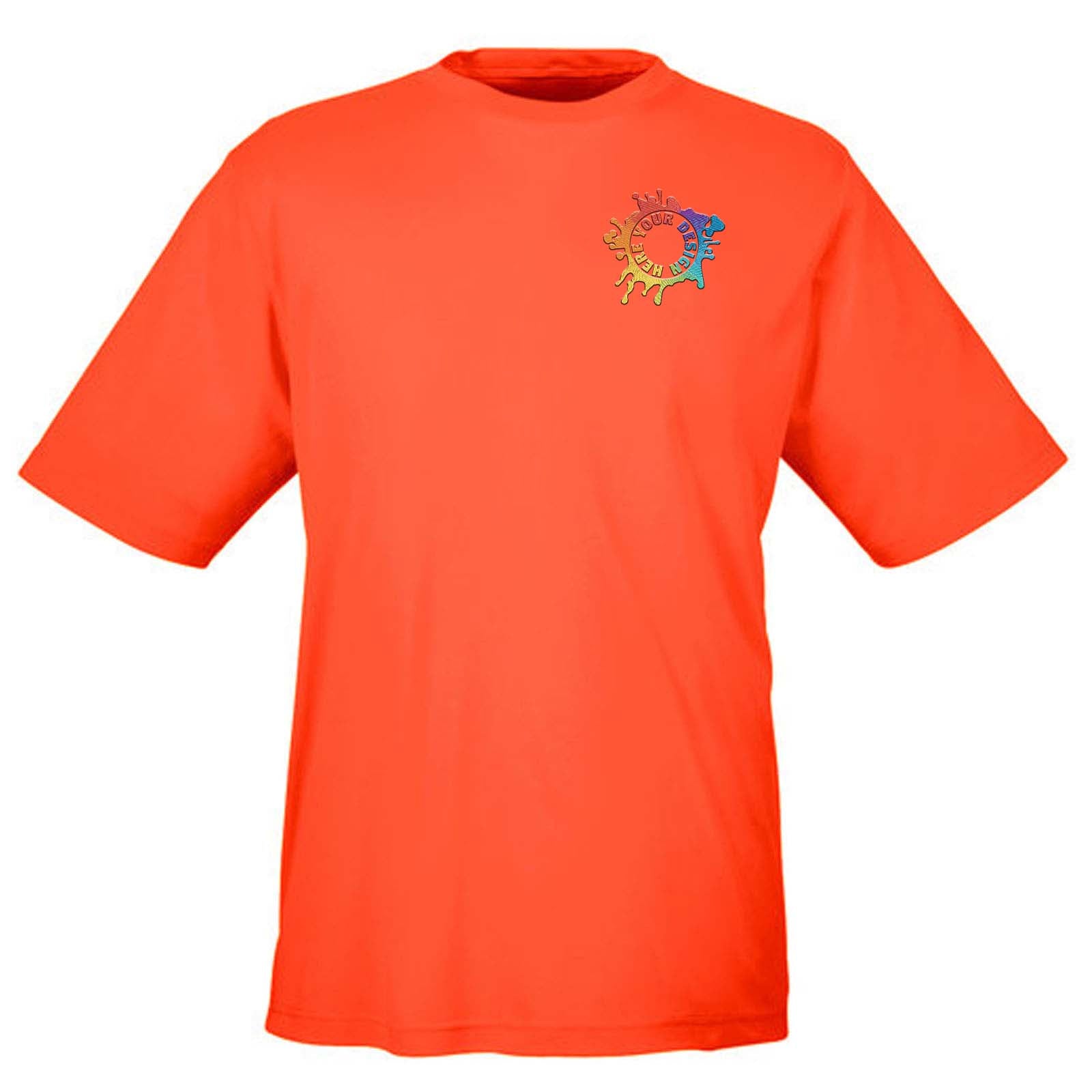 Team 365 Men's Performance Polyester T-Shirt Embroidery - Mato & Hash
