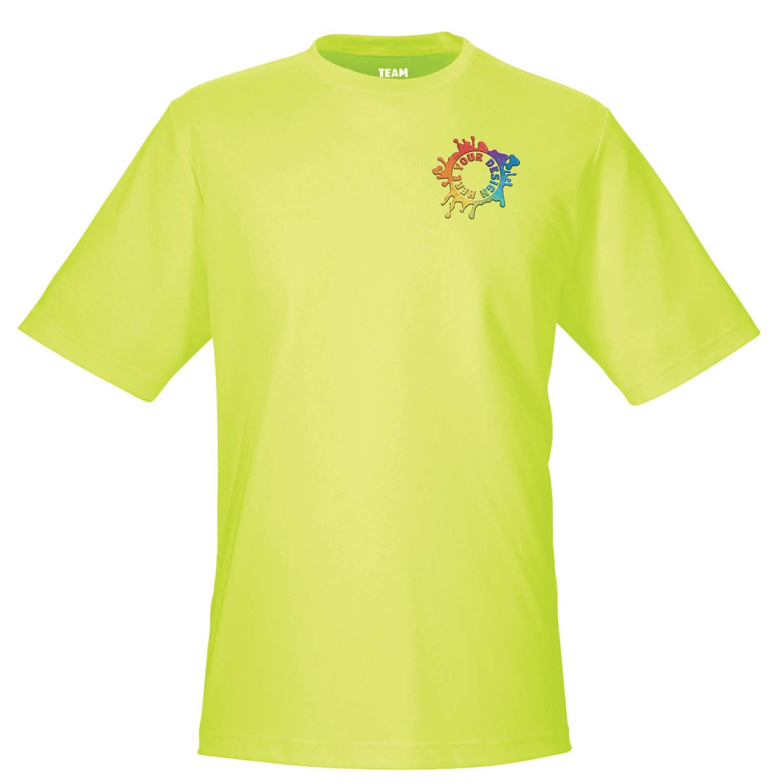 Team 365 Men's Performance Polyester T-Shirt Embroidery - Mato & Hash