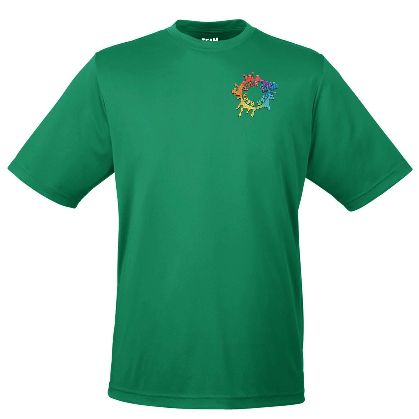 Team 365 Men's Performance Polyester T-Shirt Embroidery - Mato & Hash
