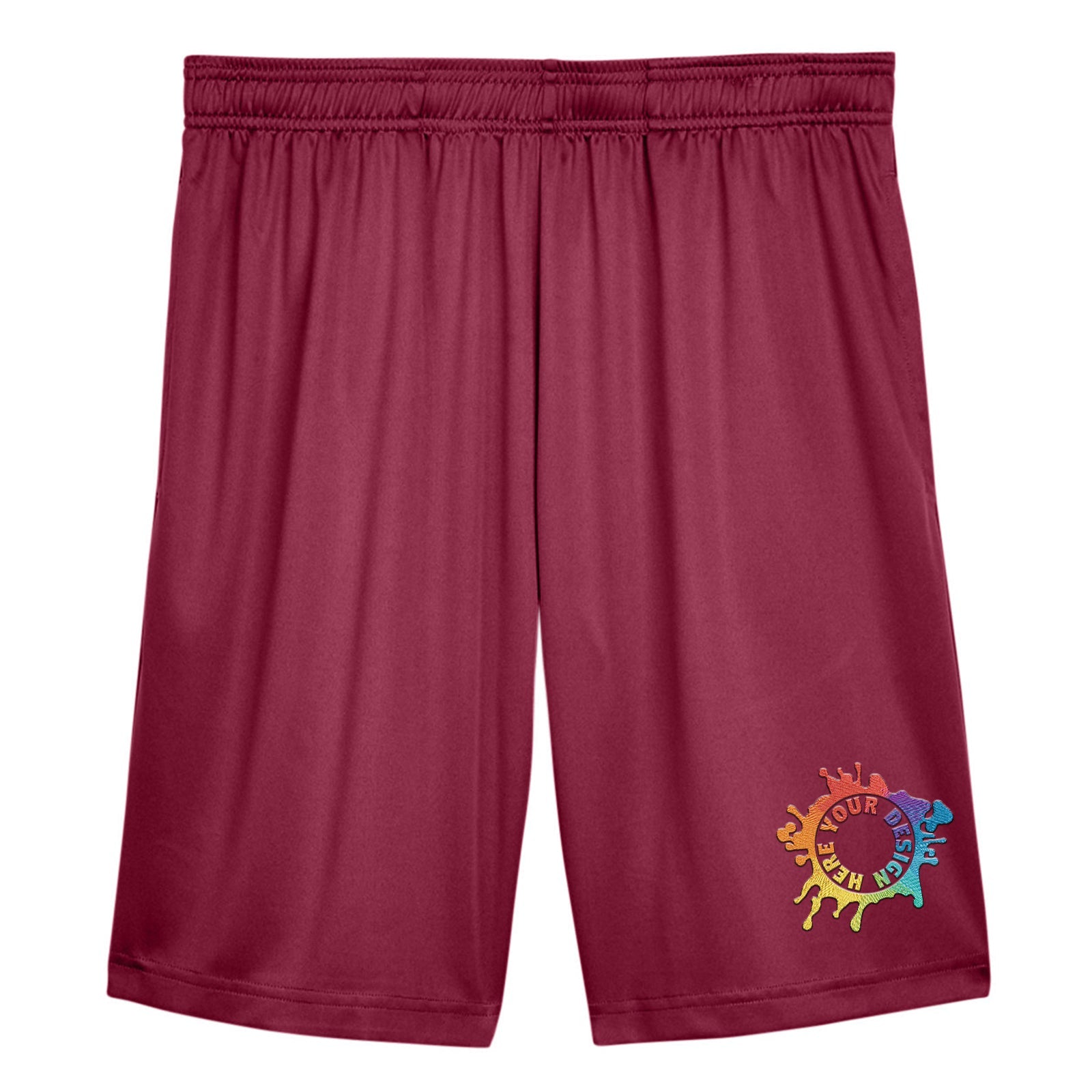 Team 365 Men's Zone Performance Shorts Embroidery - Mato & Hash