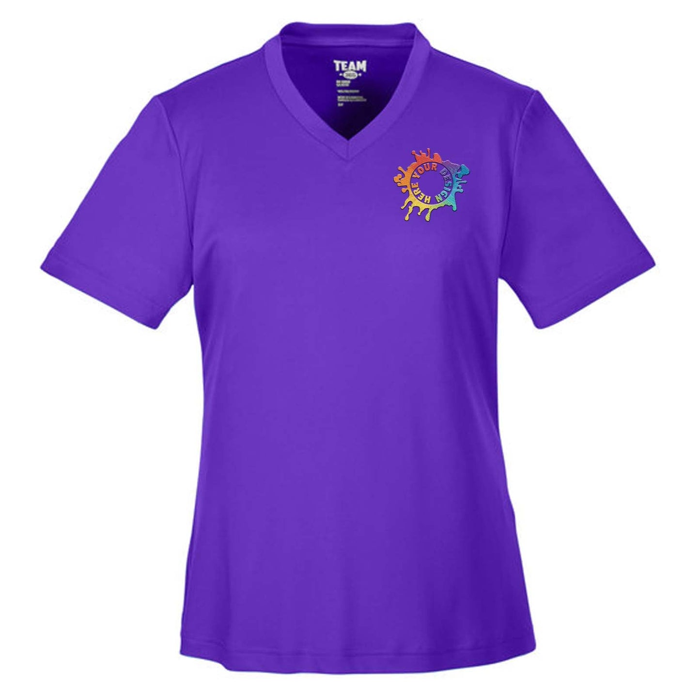 Team 365 Women's Performance Polyester T-Shirt Embroidery - Mato & Hash
