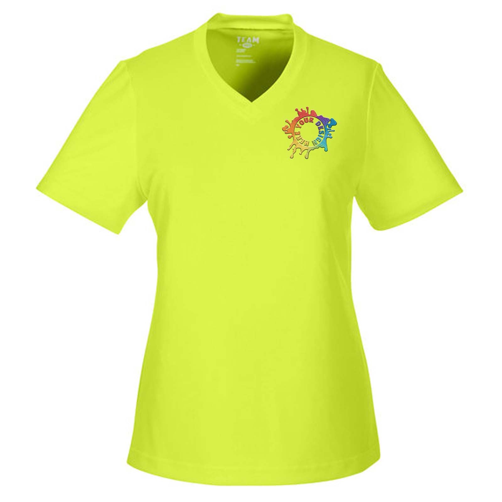 Team 365 Women's Performance Polyester T-Shirt Embroidery - Mato & Hash